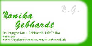 monika gebhardt business card